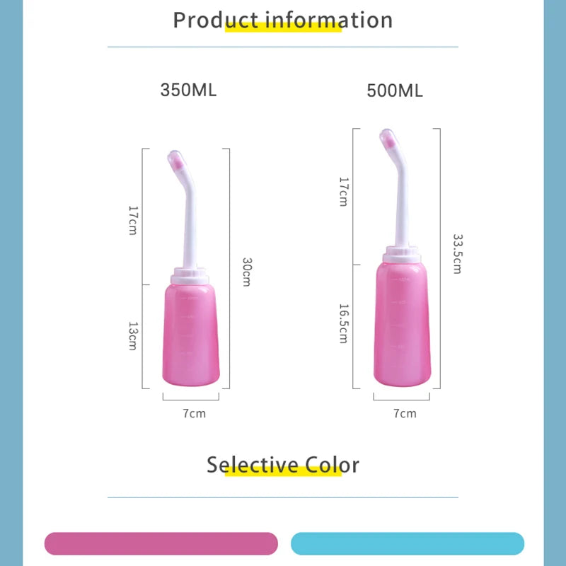 500ml Portable Bidet Spray Handheld Travel Bidet for Pregnant Women Baby Cleansing Water Washer Bottle Baby Showers Mom Bottle
