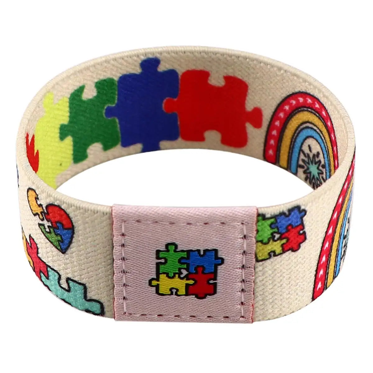 Autism Awareness Puzzle Bracelet For Women Rainbow Wristband Bracelets Fashion Bangles Jewelry Nurse Doctor Accessories Gifts