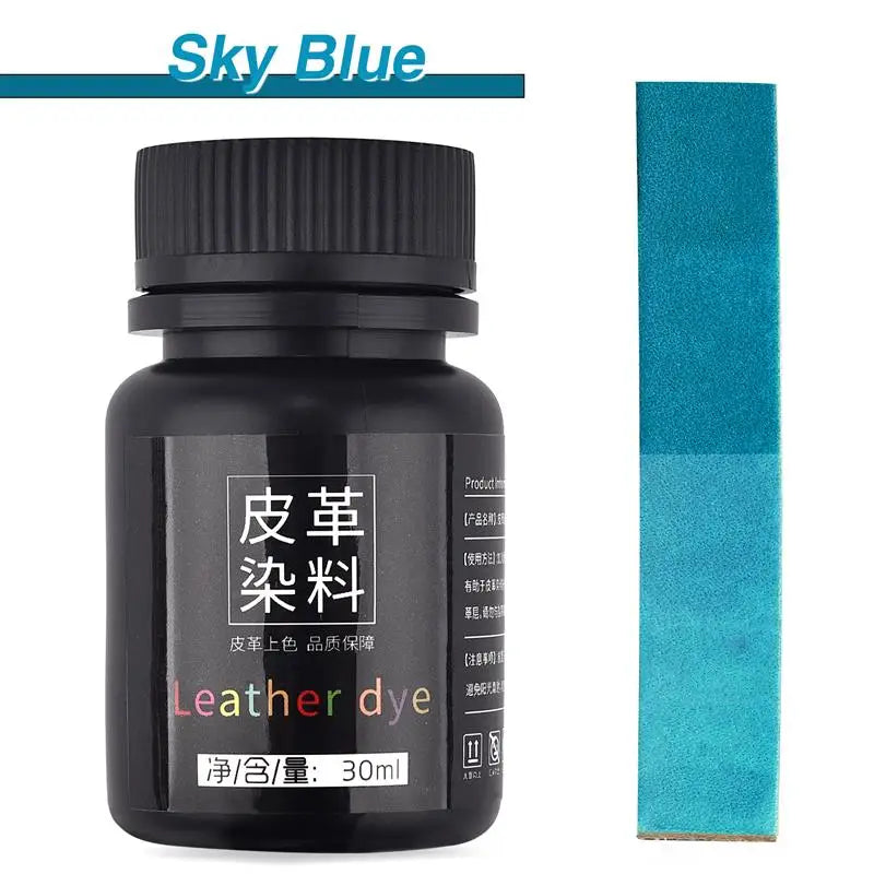 30ml Leather Pigment Dye Coloring Liquid Leather Repair Refurbish For vegetable Leather Dyeing Bag Shoes Skin Care