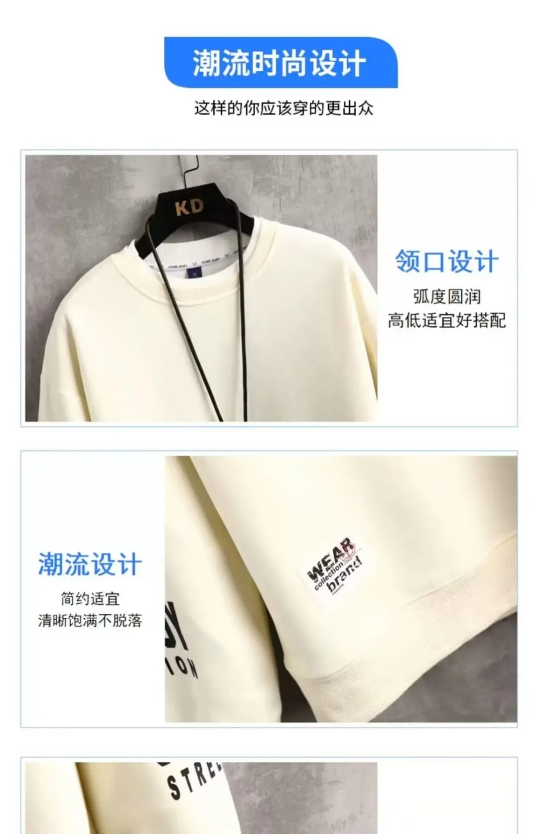 Japan Cartoon Men's Sweatshirt Hoodies Autumn Cats Printed Long Sleeve T-shirt Fashion Men's Clothing Khaki O Neck Harajuku Top