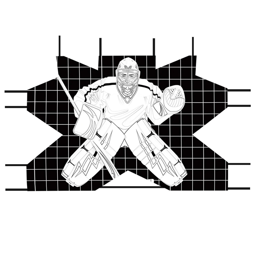 Hockey Goal Practice Target Street Hockey Net Goalie Target Hockey Training Aid for Practicing Accuracy Ice Hockey Equipment