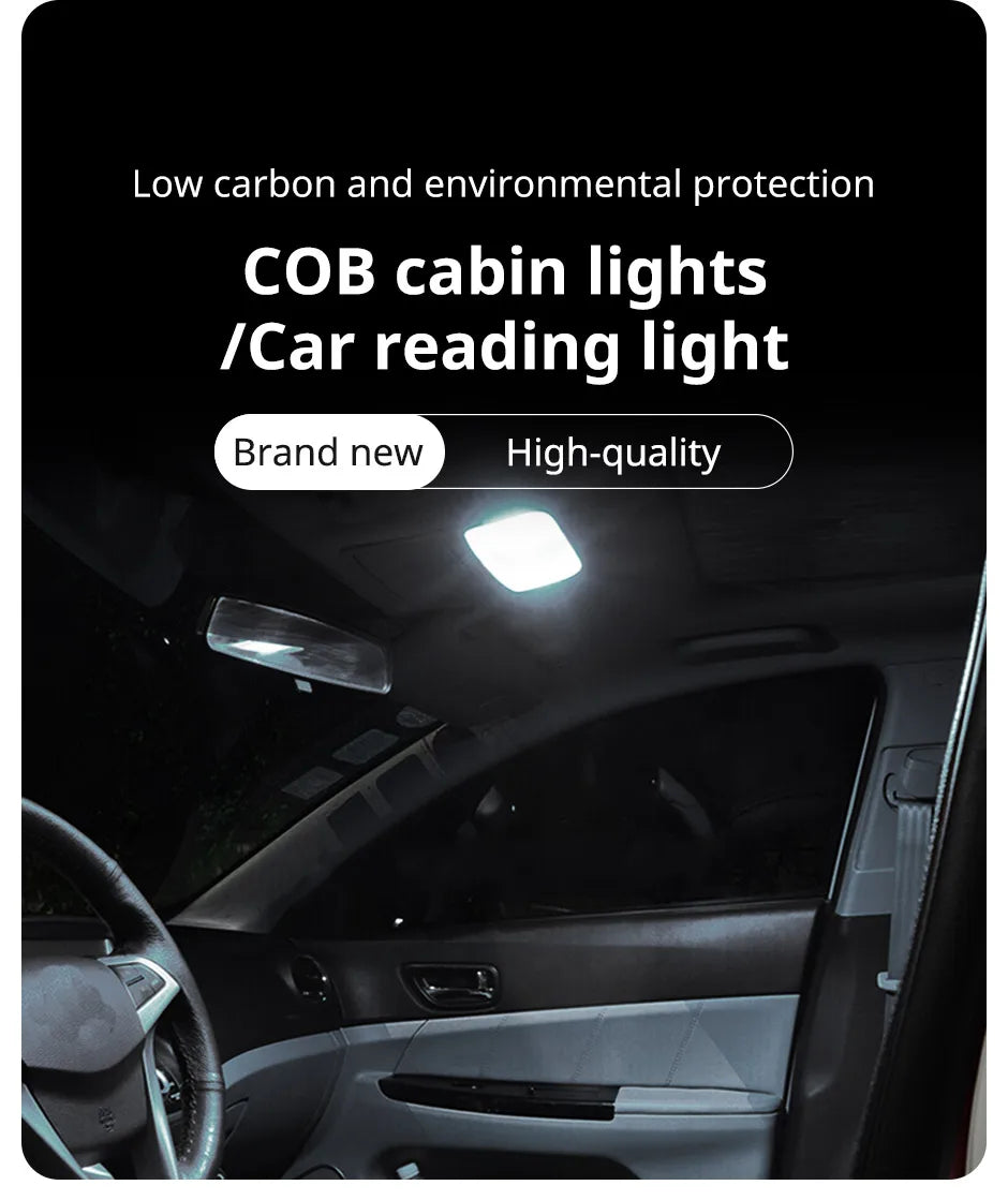 LED 12-24V Car Reading LED Night Strip Light Interior Light Ceiling Lamp with On Off Switch for Van Lorry Truck Camper Boat