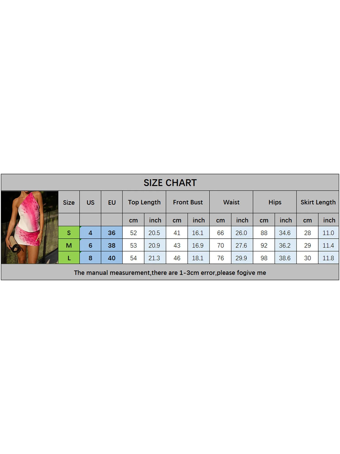 Women's Summer Outfits Abstract Flower Print One Shoulder Tank Tops + Mini Bodycon Skirt Set Party Clothes