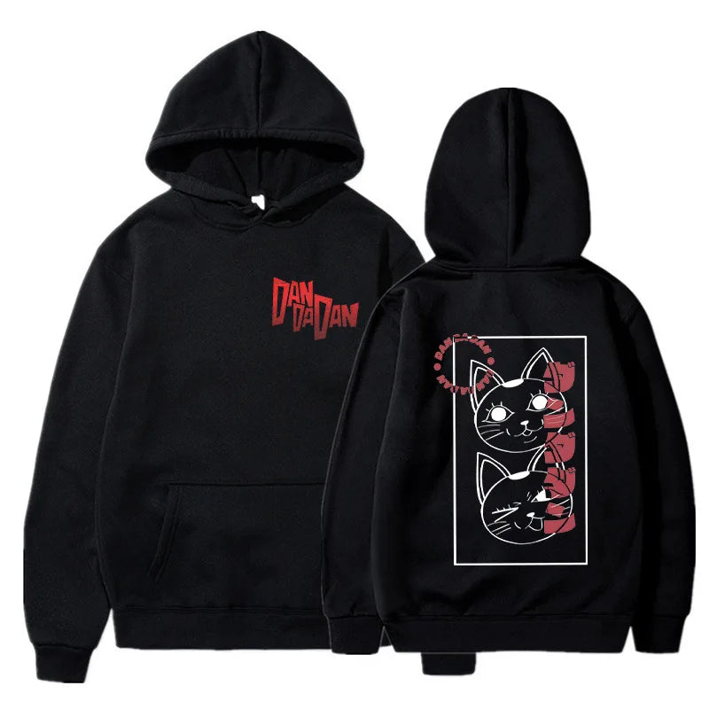 Anime DANDADAN Hoodies Manga Ayase Momo Okarun Hoodie Men Women Casual Hoodie Fashion Streetwear Dan Da Dan Hooded Sweatshirts