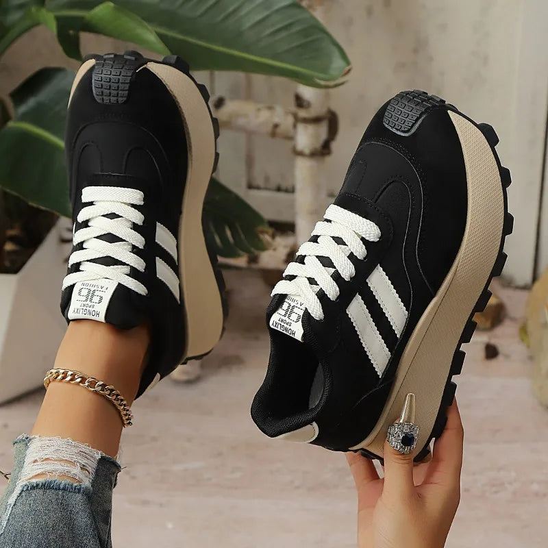 Women's Platform Shoes Fashion Forrest Gump Shoes 2026 New Sneakers for Women Casual Tennis Shoes Thick Sole Vulcanized Footwear