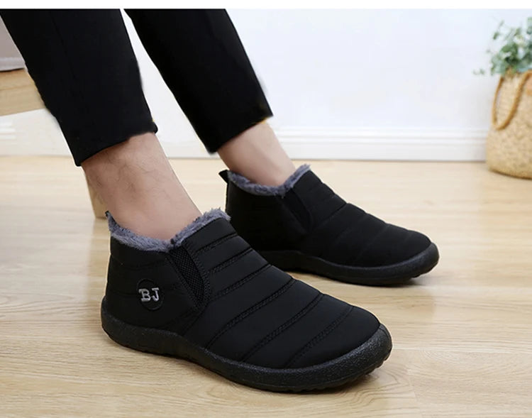 Fashion Men's Snow Boots Ankle High Keep Warm Shoes for Cold Winter Waterproof Outdoor Snow Comfortable Men's Work Boots 2026