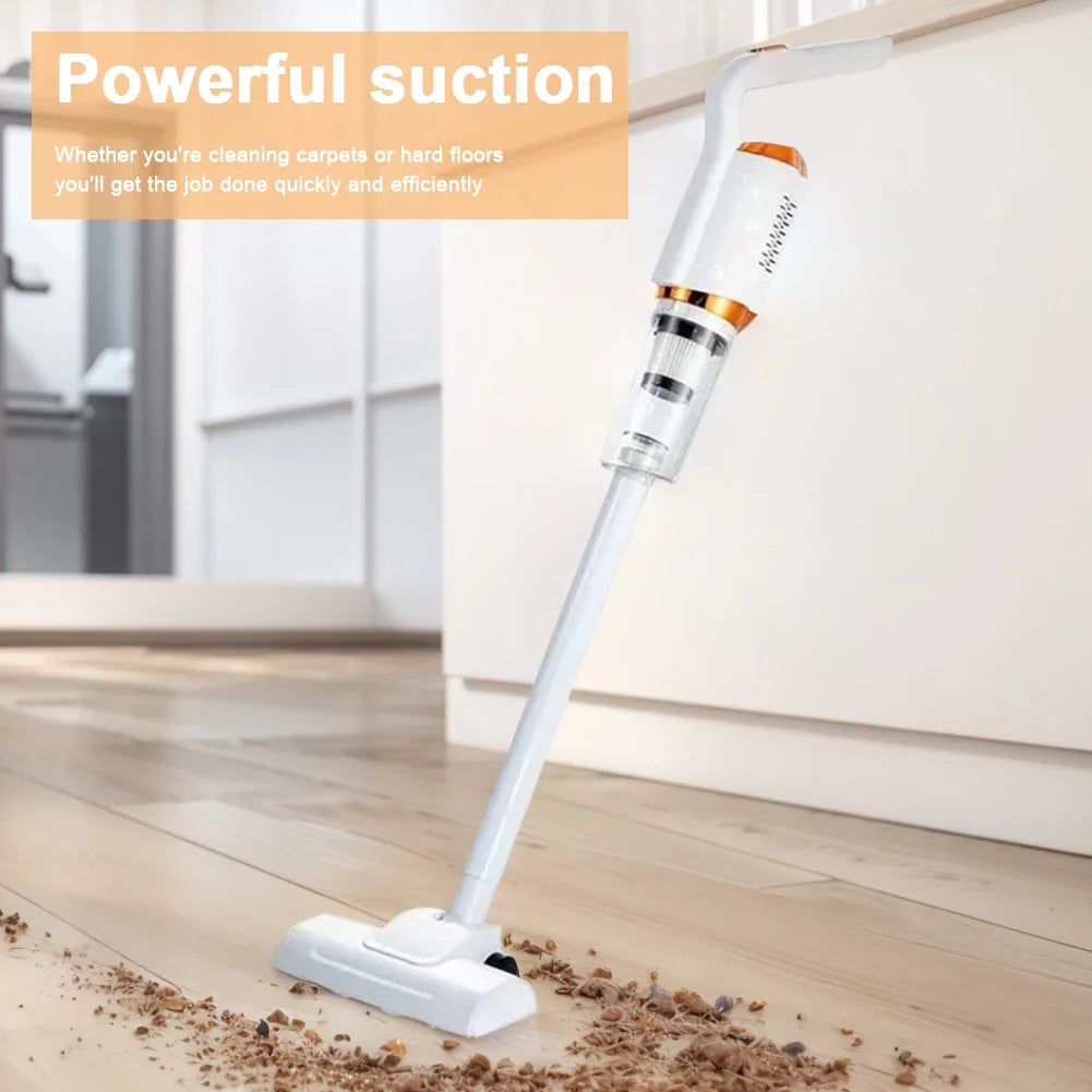 Cordless Portable Cleaning Robot 2000mAh Handheld Water Sweeper USB Rechargeable Strong Suction 2 in 1 120W for Home and Car Use
