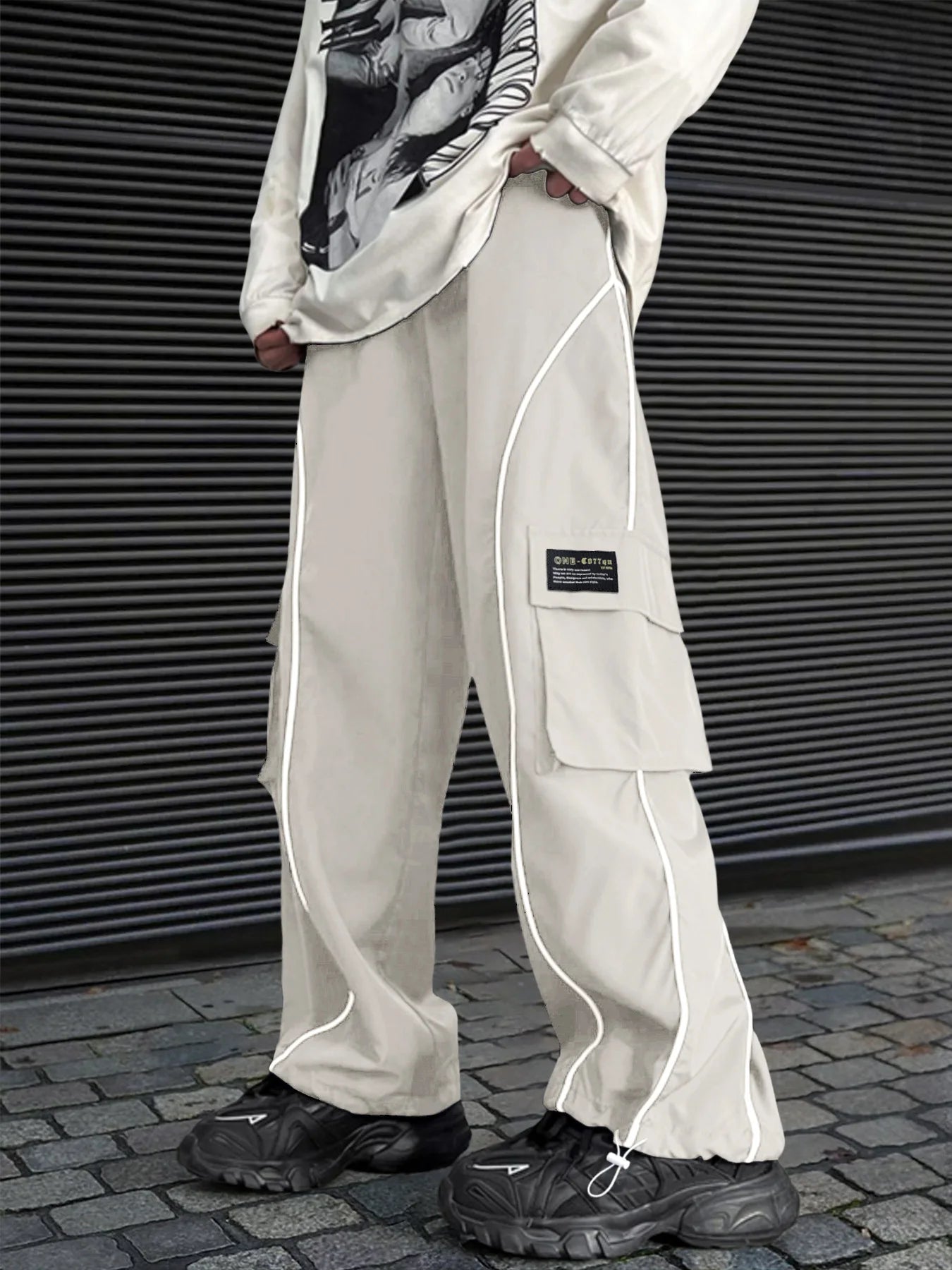 European and American Workwear Pants Men Summer New American Trendy Brand Fashion Loose Fit Casual Trousers
