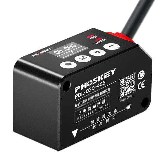 High precision 0.25μm laser displacement sensor distance measurement 485 analog distance sensor 30-800mm