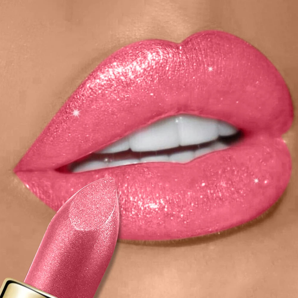 Glitter Lipstick,Sparkling Lip Gloss Lip Balm,Starry Shimmer,Moisturizing Lip Balm,Long-Lasting Lip Makeup Music Festival