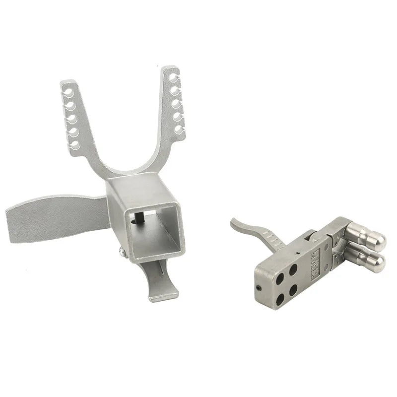 Slingshot Machinery Stainless Steel Parts Long-rod Slingshot Parts Trigger Rubber Belt Hunting Tactical Supplies Accessories