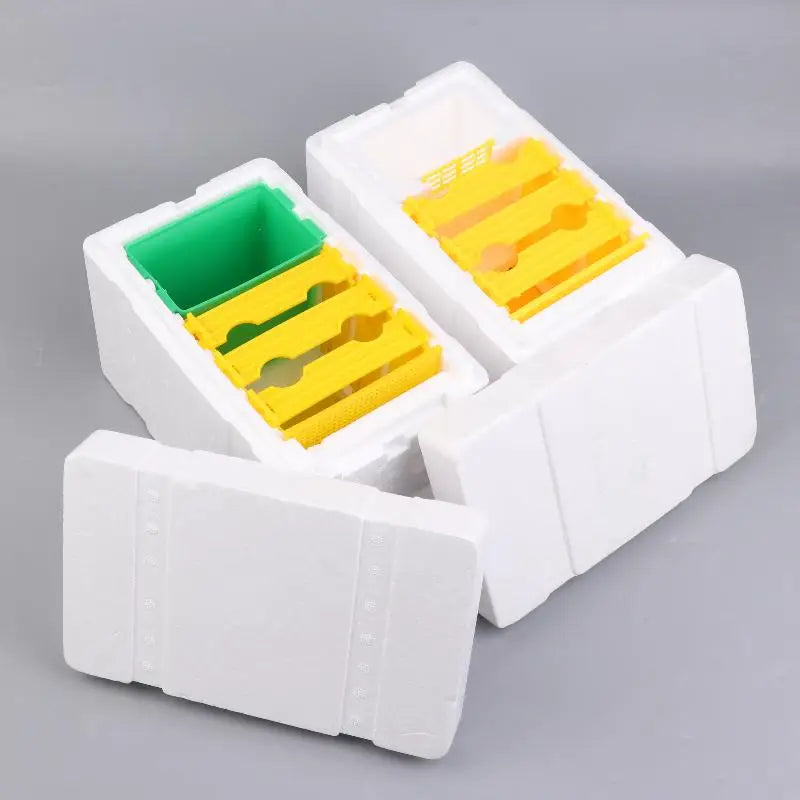 Queen Bee Breeding and Mating Box - Foam Bee Hive for Garden Pollination and Beekeeping Equipment
