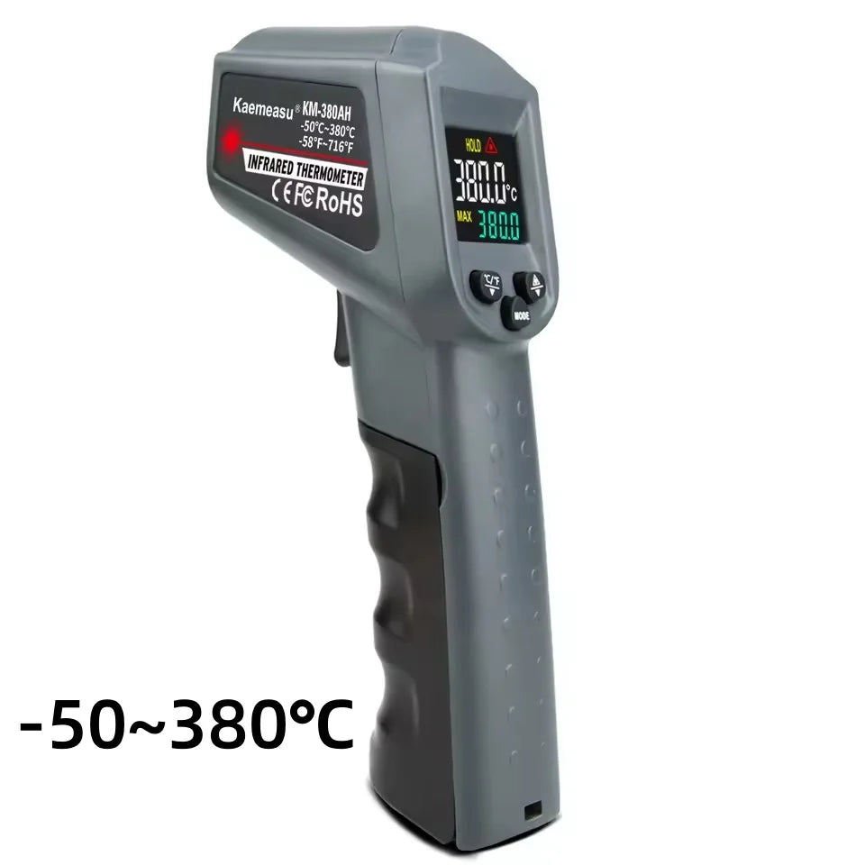 LCD Industrial Electronic Thermometer NonContact Digital Laser Temperature Meter Gun Laser Point Infrared Thermometer