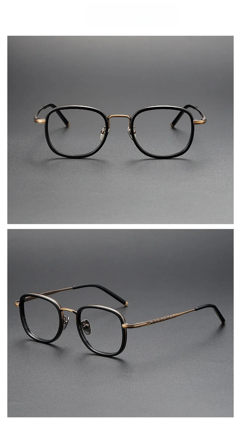 New Ultra-light Ttanium Glasses Frames Retro Designer Men's And Women's Glasses Frames Blue Ligh Optical Prescription Frames 712