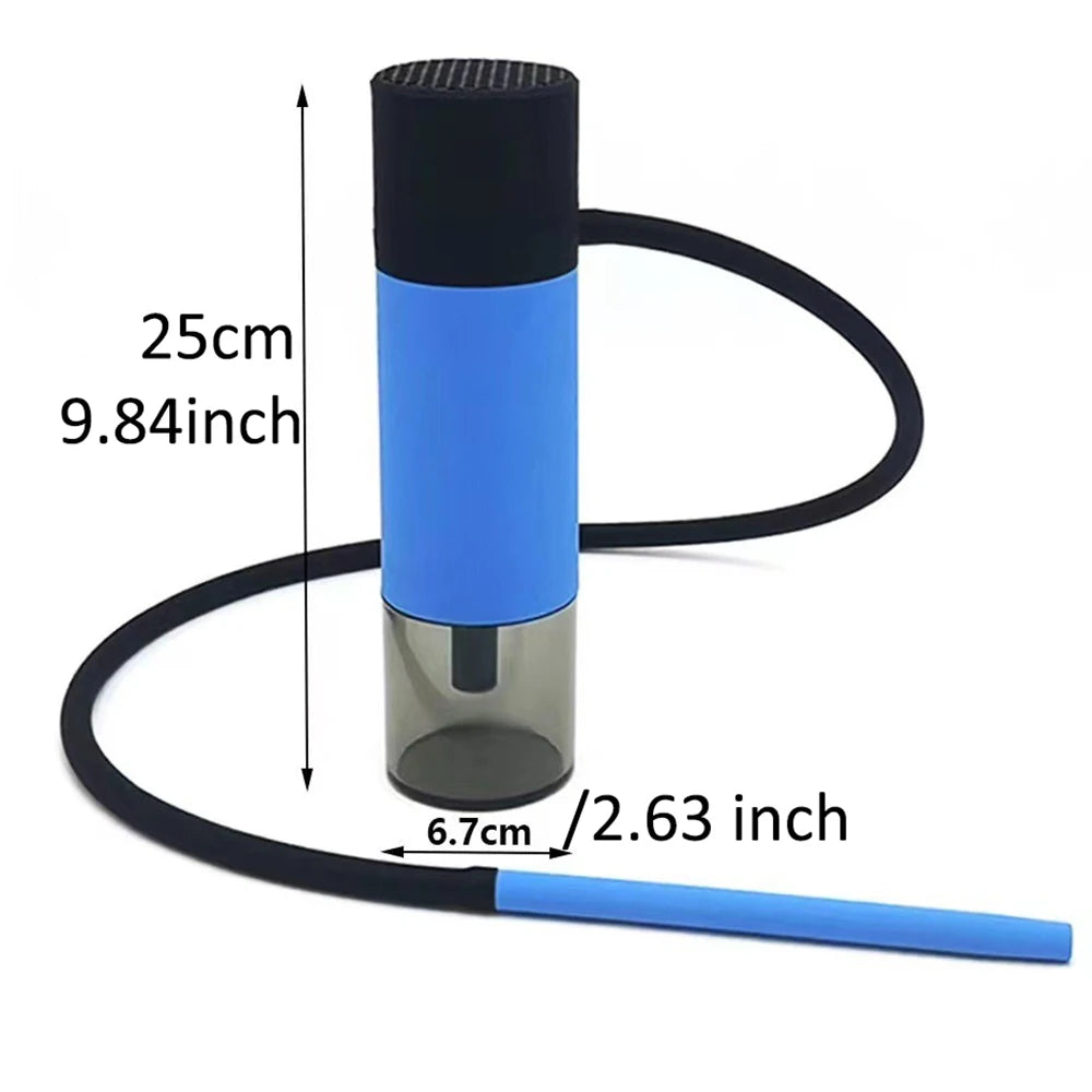 Arabic Portable Cup Hookah Car Shisha Set Indoor Outdoor with Protective Cover Small Narguile Chicha Soft Touch Hookah Gift