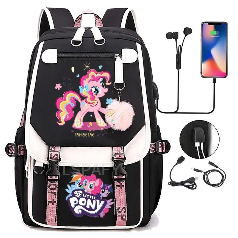 My Little Pony SchoolBags Fashion Boys Girls Backpack Rucksack Casual Travel Multipocket Book Bags New Semester Gift