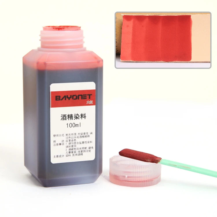 100ml 16 Color Leather Alcohol Dye Can Be Diluted Dyeing Paint DIY Leather Products Vegetable Tanning Repair Refurbished Dyeing
