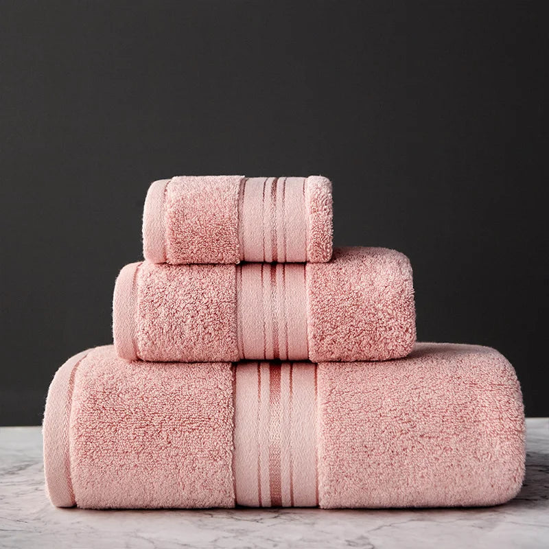 Egyptian Cotton Bath Towels Towels Combed Face Towels Set or Individually Suitable for Sports Travel Home Hotel and Bathroom Use
