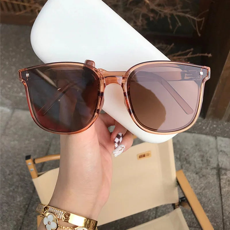 Folding Sunglasses Polarized Shade 100% Anti UV400 Summer 2023 New Square Sun Glasses For Large Face Women Men Sun Protection