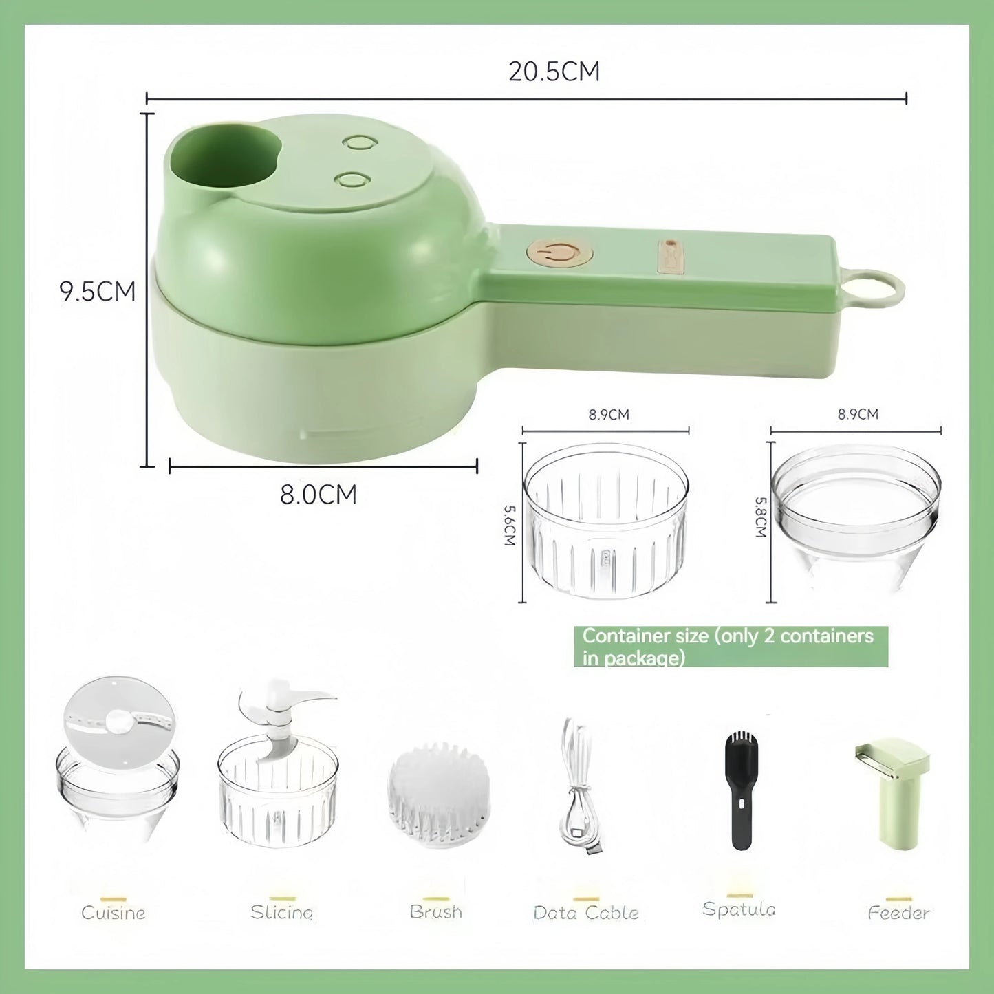 4-in-1 Handheld Fully Automatic Electric Vegetable Slicer, Peeler, Portable Multi-functional Kitchen Tool Blender, Wall Breaker