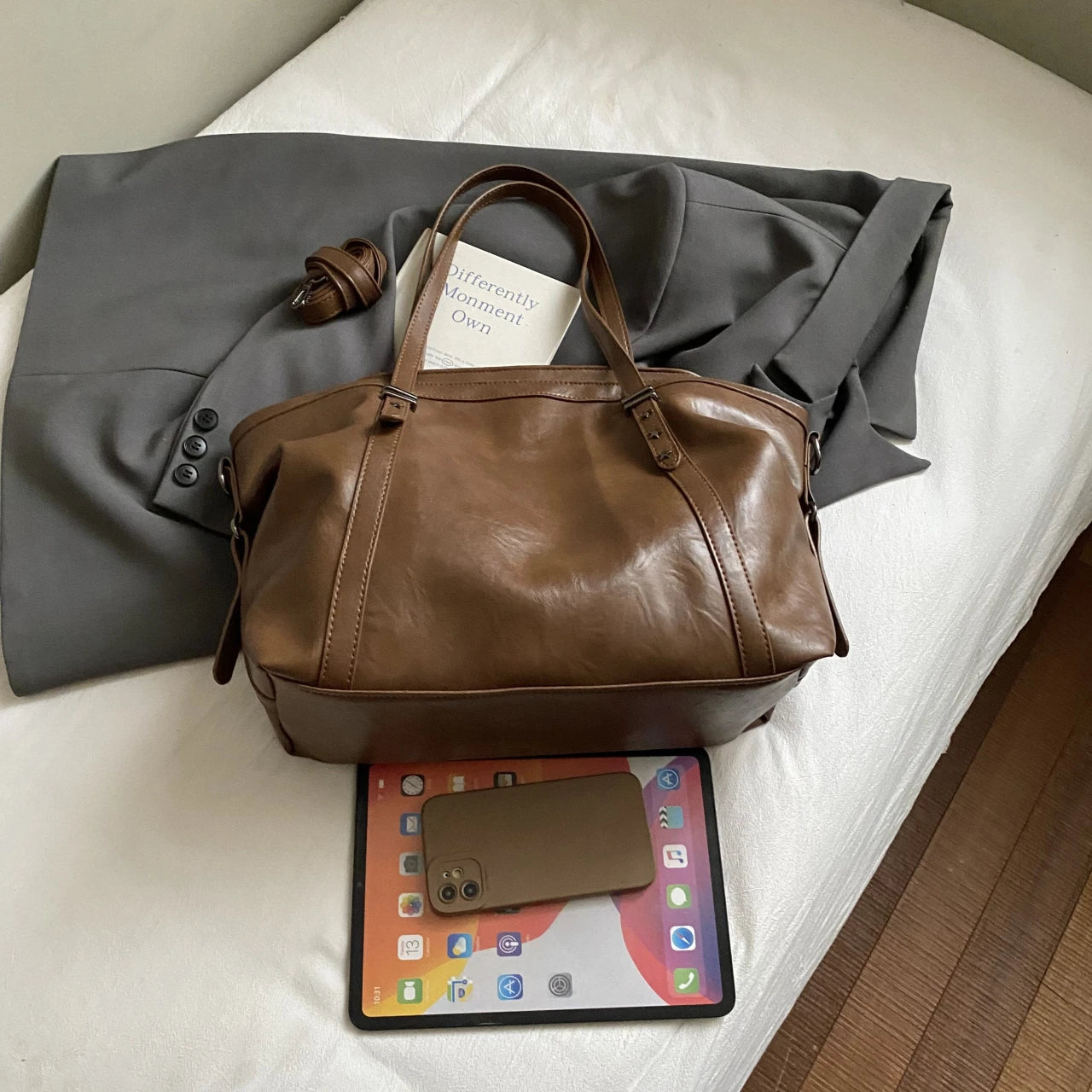Women's Bag Large Capacity Shoulder Bags High Quality PU Leather Handbags and Purse Female Retro Tote Bags sac a main femme