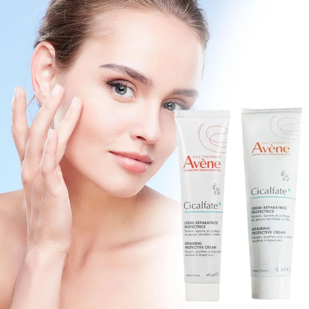 Avene Series Facial Skin Care - Repairing Protective Cream, SPF50+ Sunscreen, Nettoyant Cleansing Gel, Nourish Lip Balm