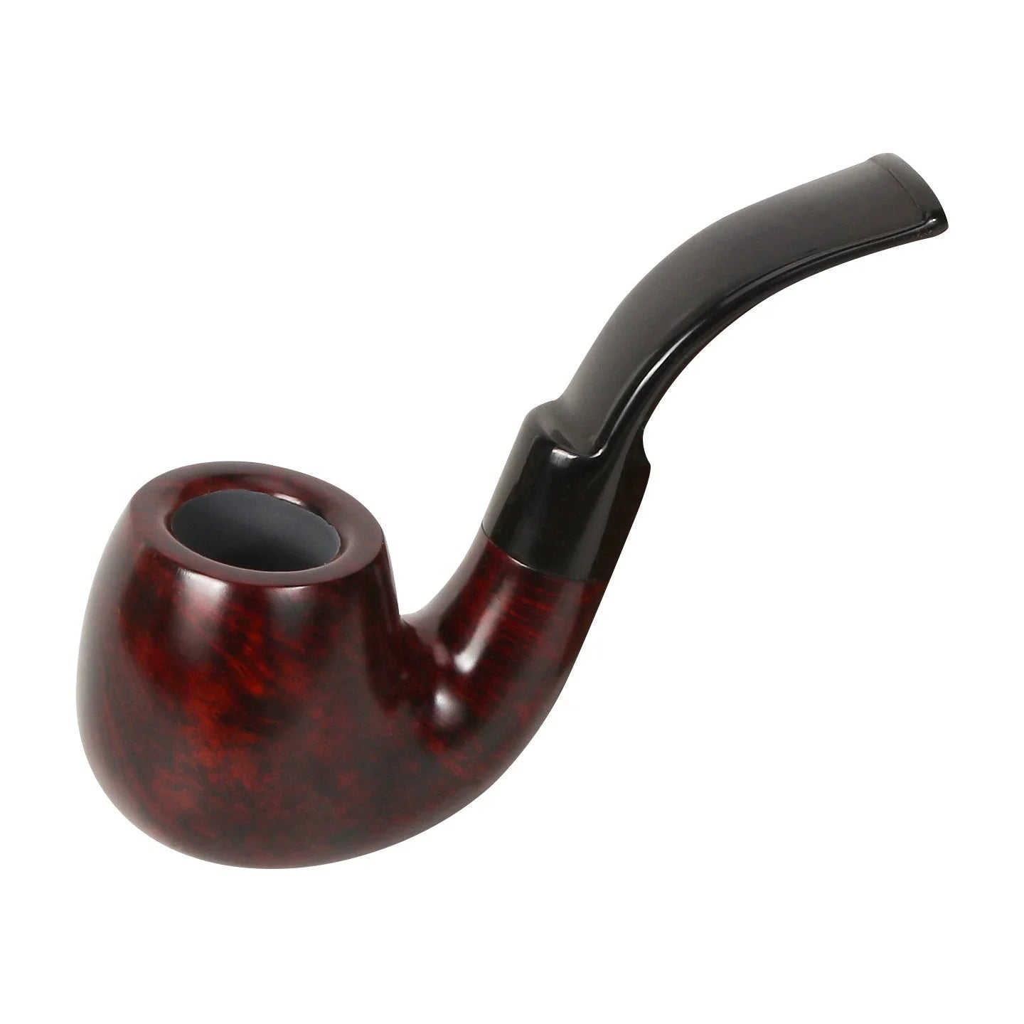 Premium Briar Sherlock Holmes Style Smoking Pipe - 9mm Filter, Handcrafted Solid Wood, Classic Gentlemen's Tobacco Pipe