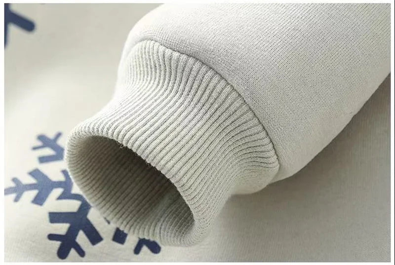 Boys Padded Thickened Hoodies Children Autumn Winter Bottoming Shirt Teenager Plus Velvet Sweatshirts Kids LambWool Clothing