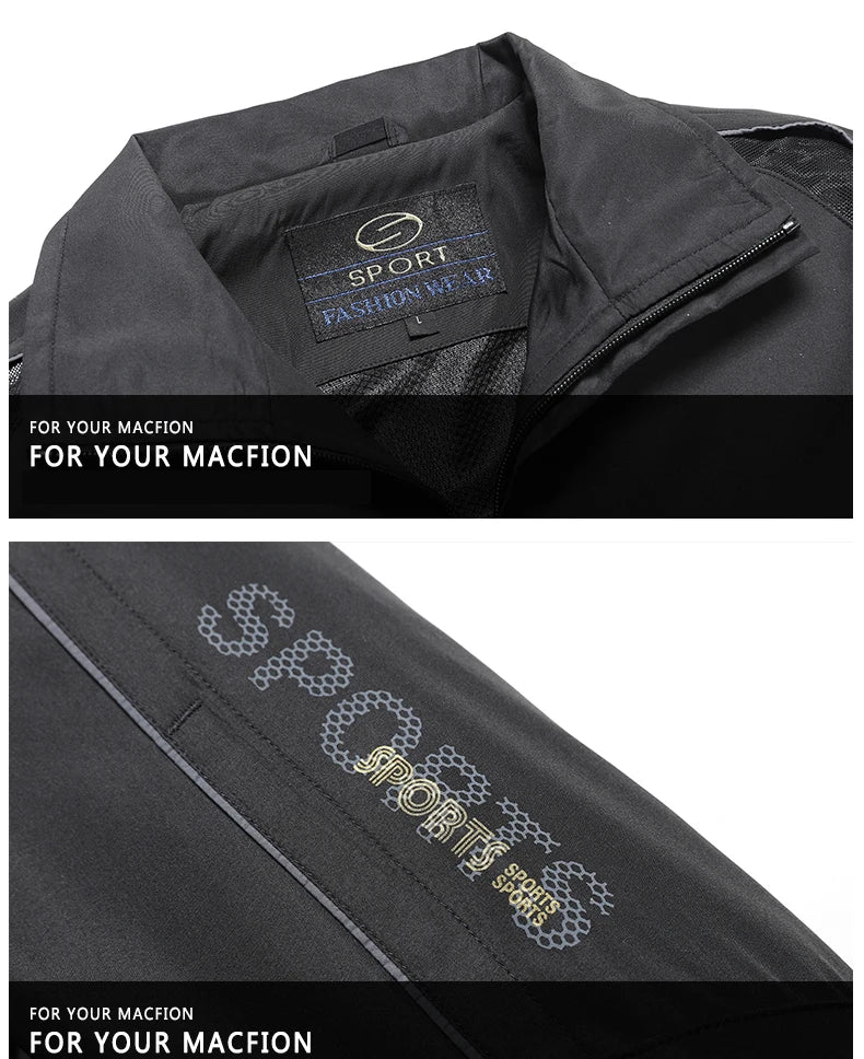 Men's Athletic Running Tracksuit Hoodies Casual Full Zip Jacket+Sweat pants Set Gym Jogging Sports Suit Outwear Men Clothing