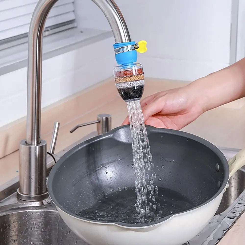 6-layer Filtration Faucet Filter Water Purifier Water Saving Faucet Sprayer Splash Proof Tap Head Attachment Healthier Life
