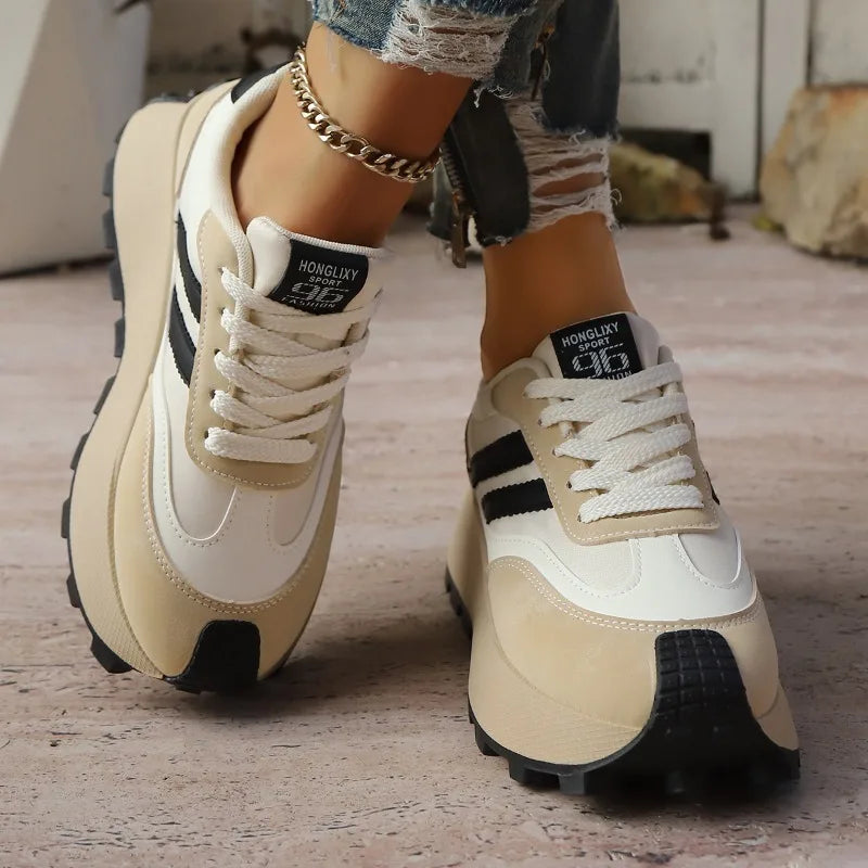 Women's Platform Shoes Fashion Forrest Gump Shoes 2026 New Sneakers for Women Casual Tennis Shoes Thick Sole Vulcanized Footwear