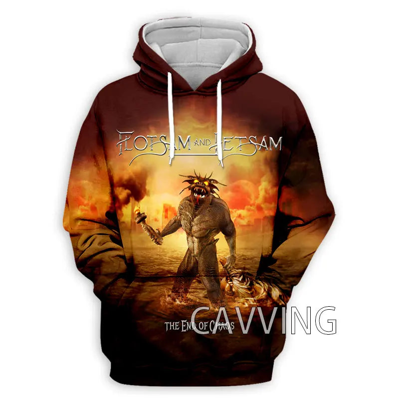 New Fashion Women/Men's 3D Print  Flotsam and Jetsam Rock  Hoodies Hooded Sweatshirts Harajuku Hoodie Sweatshirts Tops Clothing