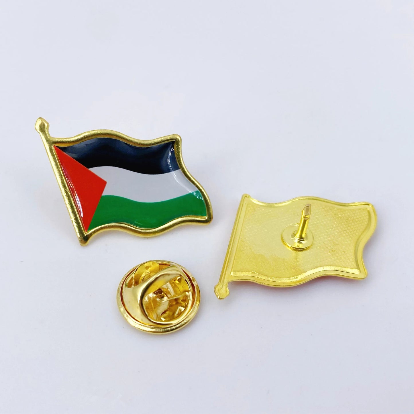 Palestine Flag Lapel Pins - Bulk Pack Palestine National Emblem Badges for Jackets Hats Backpacks And Clothes