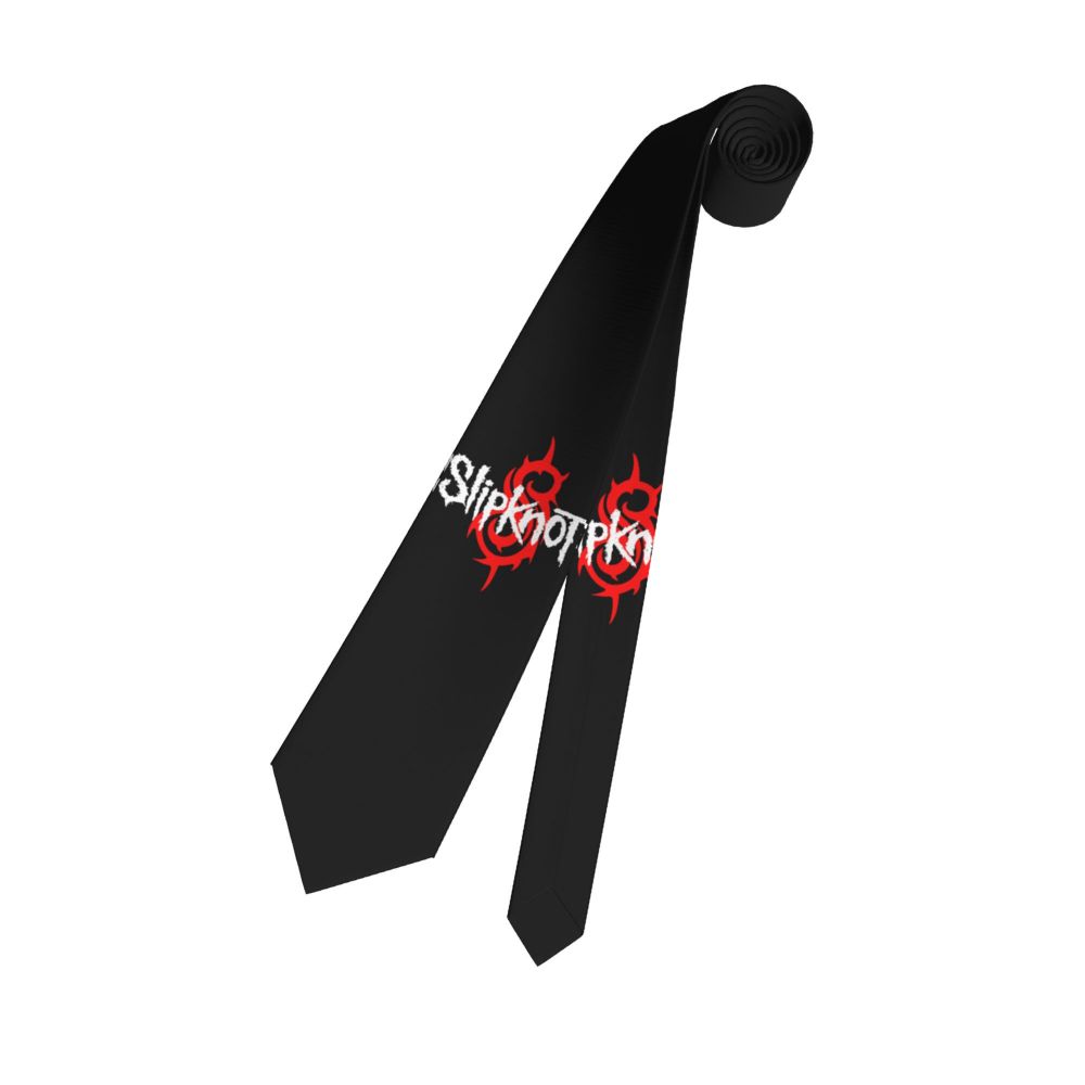 Slipknots Neckties Men's Customized Silk Heavy Metal Rock Music Gift Neck Tie for Office