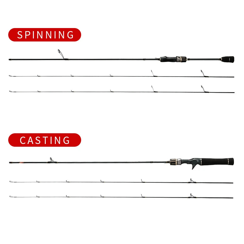 Trout Fishing L+UL Tips Fishing Rod Trout Fishing Light Rod Spinning Baitcasting Lure Fishing Rod Octopus Squid Fishing Tackle