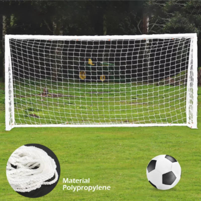 Full Size Football Net For Soccer Goal Post Junior Sports Training 1.8M X 1.2M 3M X 2M 7.3M X 2.4M Football Net High Qual