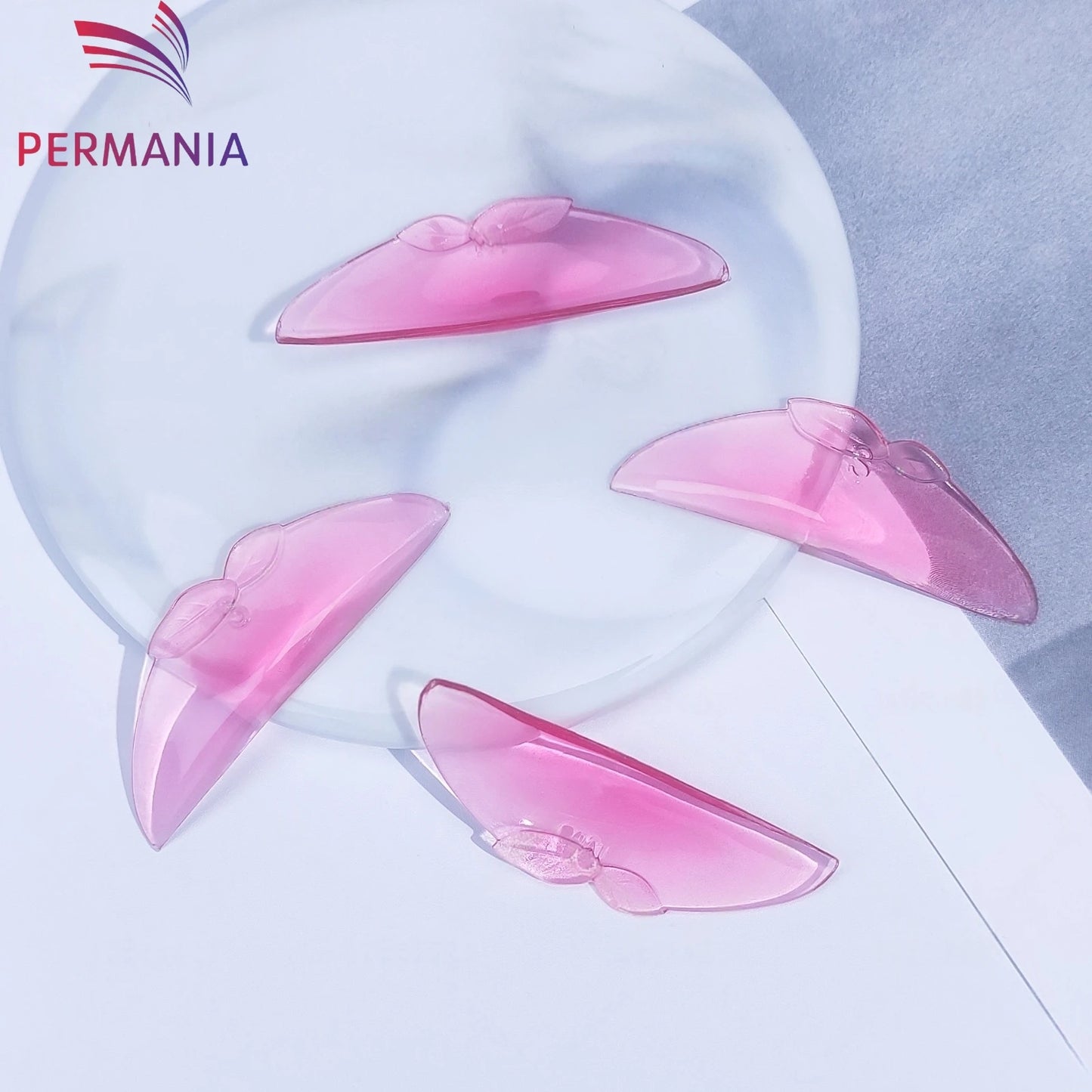 PERMANIA 2 Pairs C Curl Silicone Eyelash Perm Pads Sticky Lashes Rod Shield Lifting 3D Eyelash Curler Accessories Makeup Tool