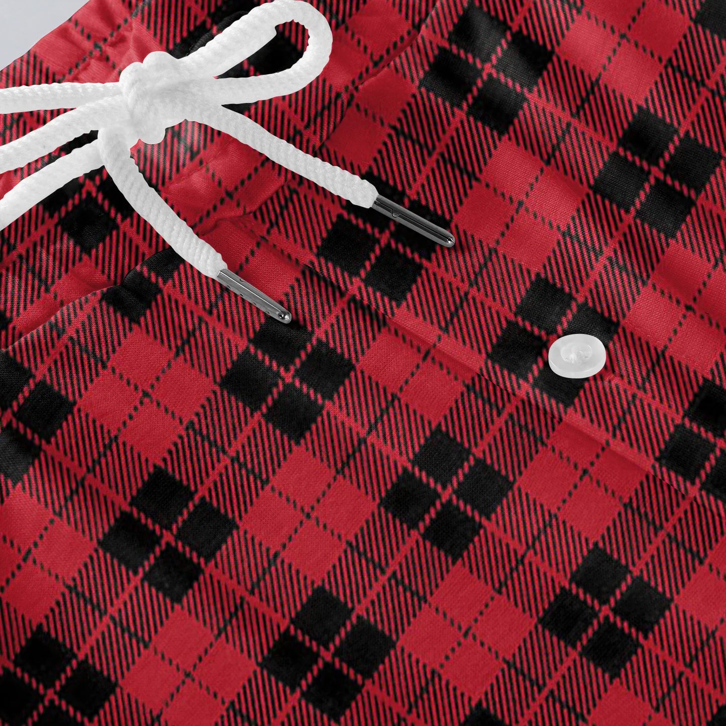Men'S Plaid Casual Pants Checkered Pattern Cuffed Design Comfortable Fabric Suitable Daily Wear All Seasons Trendy Pajama Pants