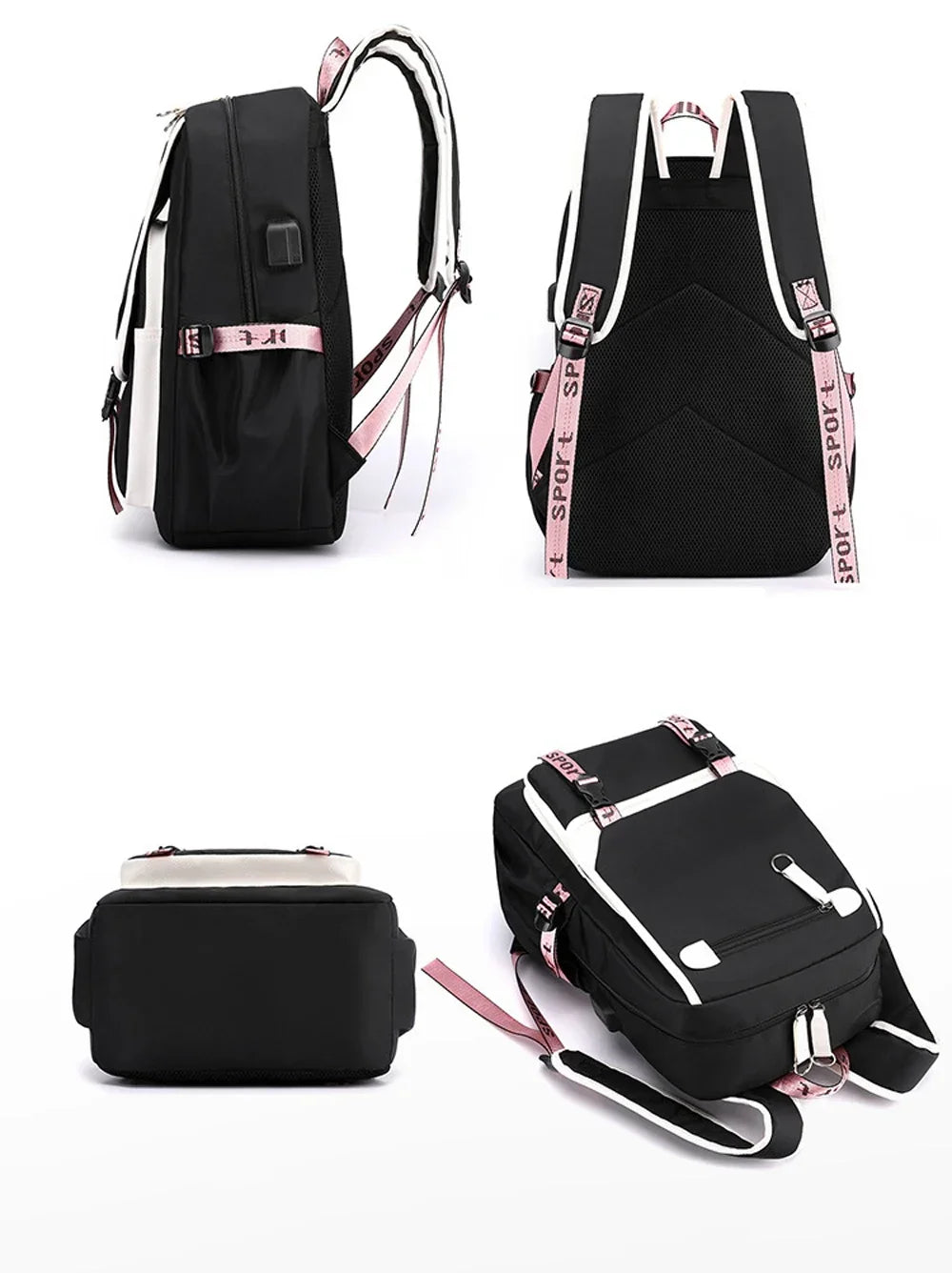 Cat Anime Cartoon School Bag New Fashion Backpack Back To School Cute Kawaii Backpack School Bags for College Student Mochila