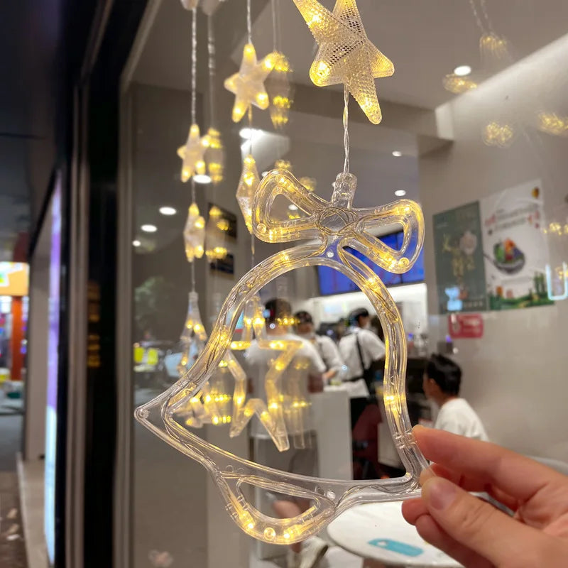 Christmas decoration lamps, hanging lights, suction cup lights, window decoration, interior decoration, New Year decoration