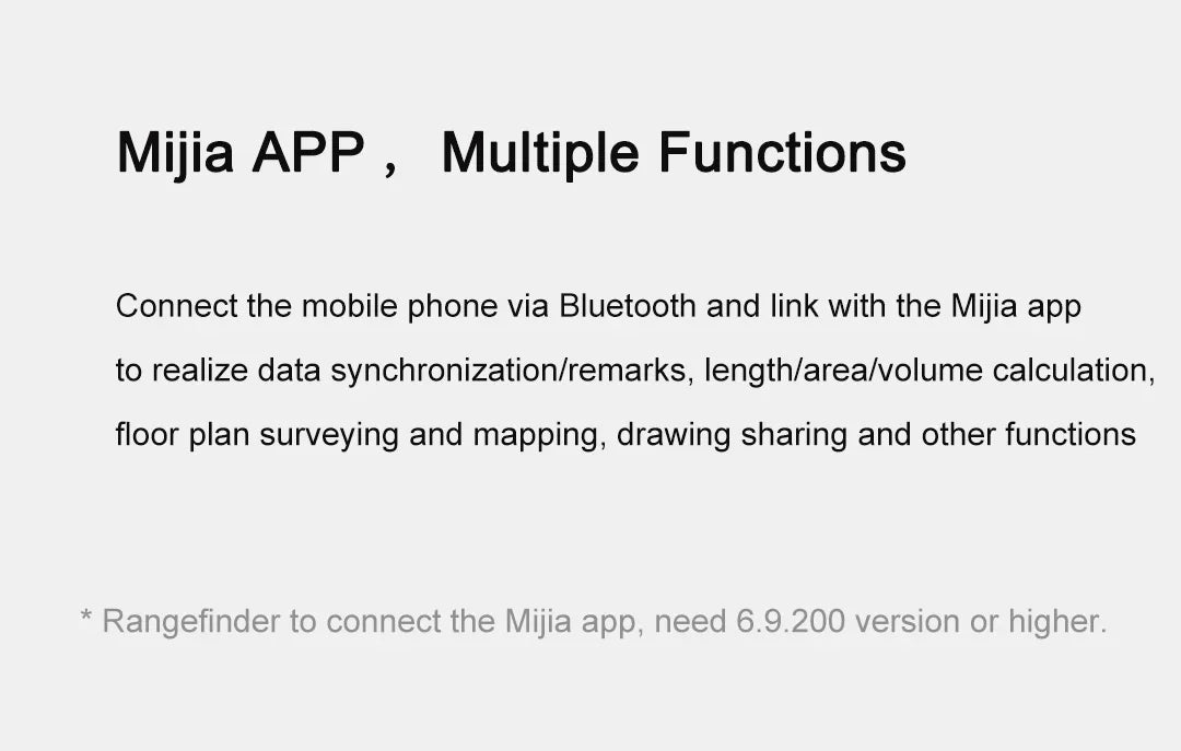 Xiaomi Mijia Smart Laser Rangefinder Real Time Distance Meter High precision Laser Range Finder Tape Measure Work For Mihome APP