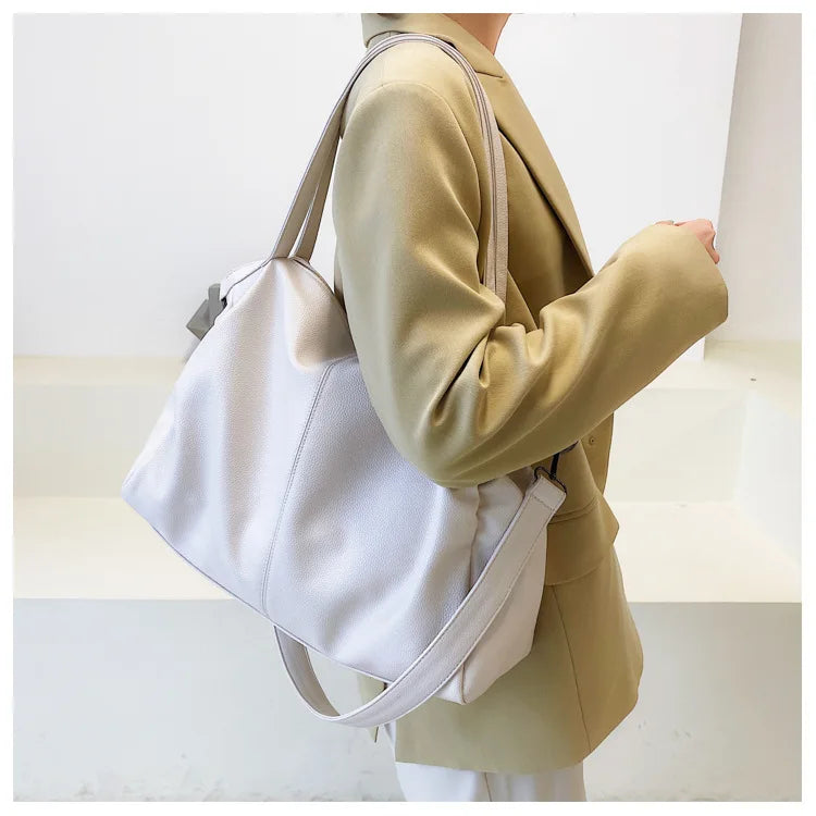 Big Black Tote Bags for Women Large Hobo Shopper Bag Roomy Handbag Quality Soft Leather Crossbody Bag Ladies Travel Shoulder Bag