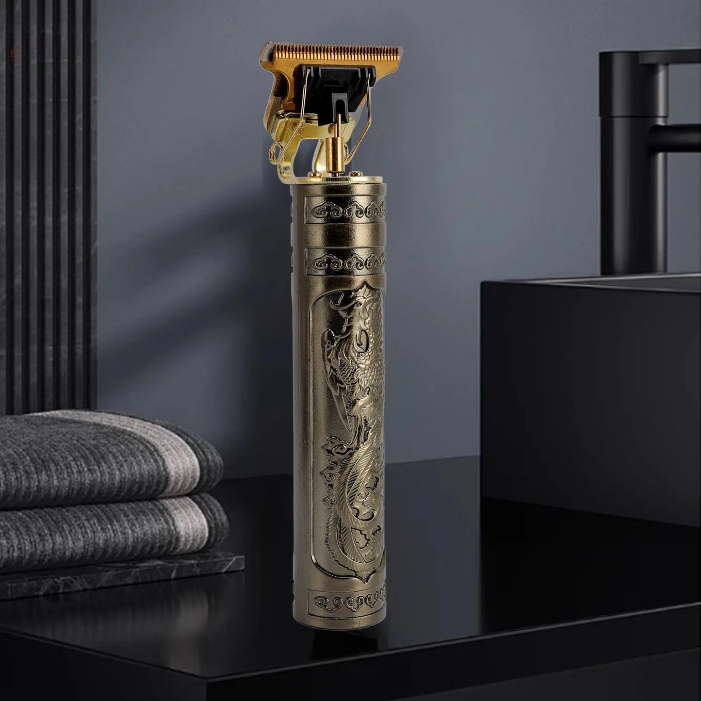 Hair Trimmer Set T Blade Smoothly Accurate Cutting Electric Hair Clipper Set with 4 Guiding Combs for Home Salon