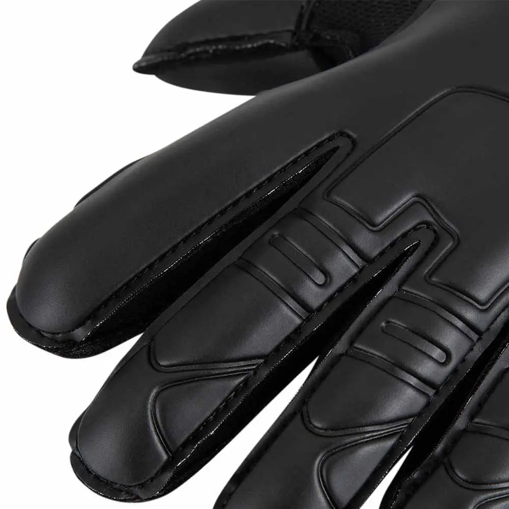 Finger Protection Goalie Gloves Black Durable Latex Soccer Gloves Wear-Resistant Thickened Football Goalkeeper Gloves Outdoor