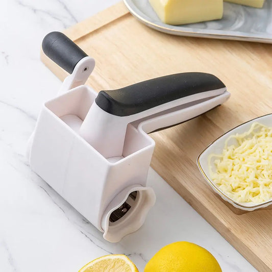3-in-1 Hand-Cranked Cheese Grater Rotary Multi-functional Parmesan Cheese Shredder Hand Crank Stainless Steel Drum
