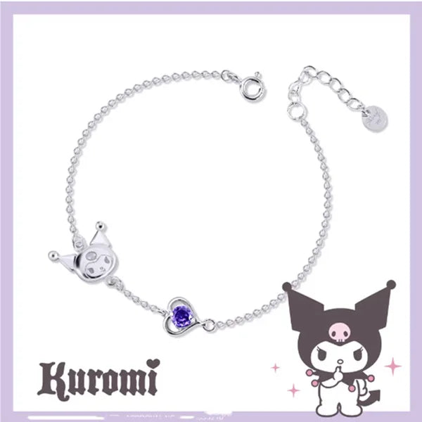 Cartoon Anime Necklace Set Cute Animal Clavicle Chain Pendant Earrings Jewelry Set Jewelry Accessories Girl Gift