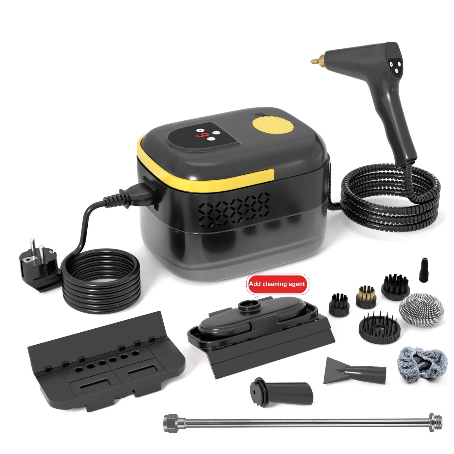1500W Steam Cleaner High Temperature Pressure Washer with Remote control Steam Cleaning Machine For Home Kitchen Hood Car 1400ml