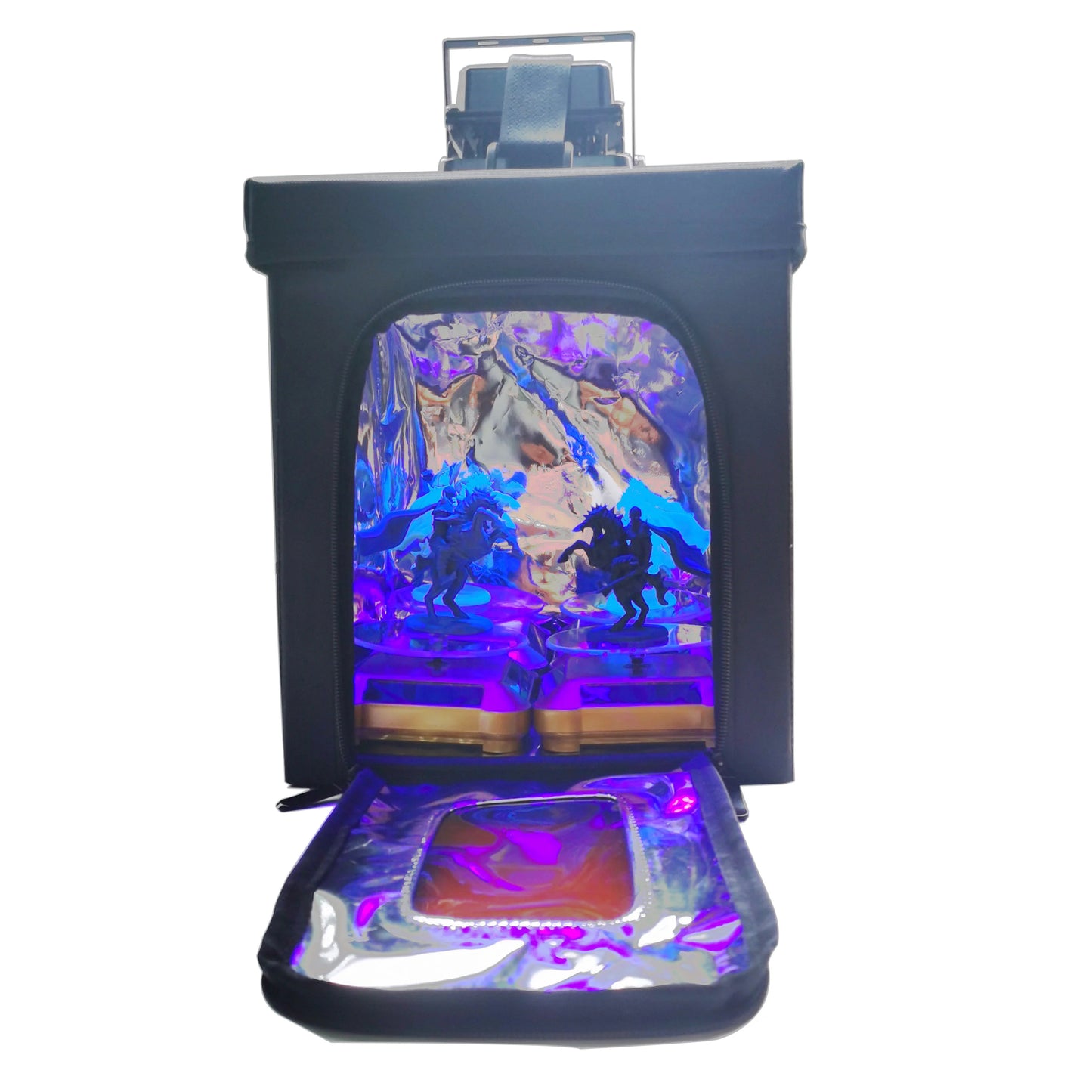 FUNGDO UV Resin Curing Box DIY Curing Enclosure 405nm UV Light Cabinet  with Solar Turntable for Curing LCD SLA DLP 3D Resin Pro