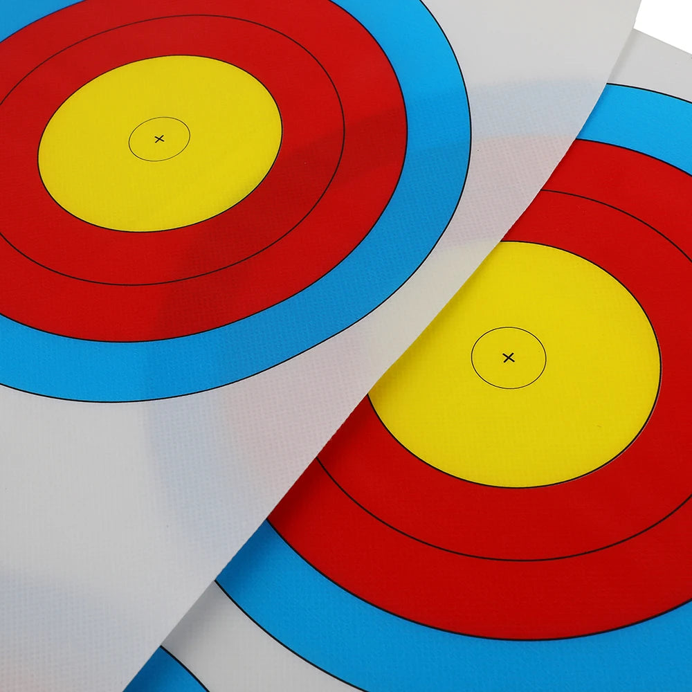 Archery Target Paper 10pcs Standard Competition Target for Recurve Compound Bow Hunting Shooting Practice Archery Accessories