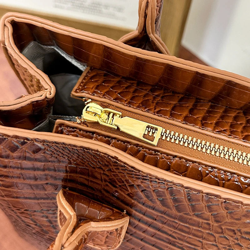 Ladies Quality Leather Shoulder Bags for Women 2026 Luxury Designer Handbags Classic Female Commute Fashion Large Capacity Tote